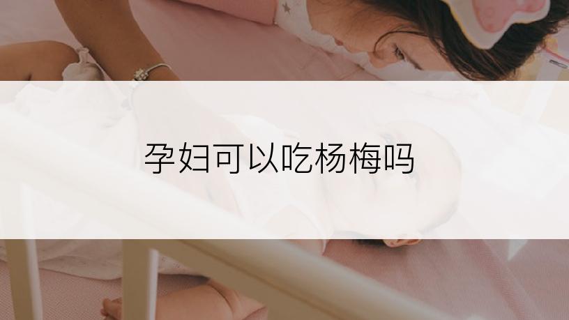 孕妇可以吃杨梅吗