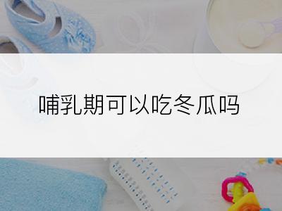 哺乳期可以吃冬瓜吗