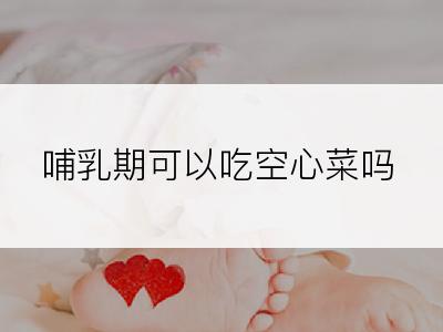 哺乳期可以吃空心菜吗