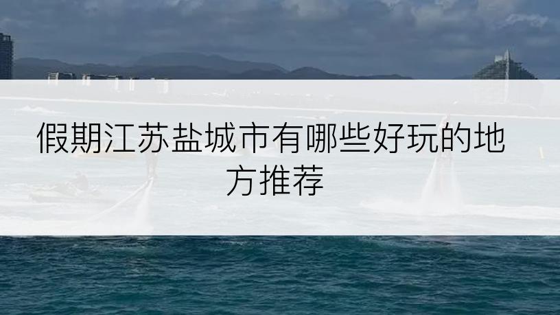 假期江苏盐城市有哪些好玩的地方推荐