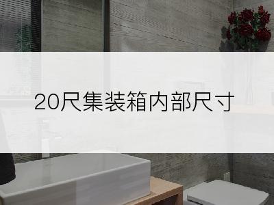 20尺集装箱内部尺寸