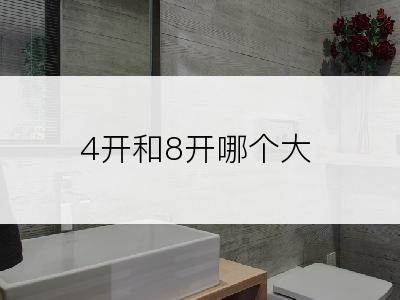 4开和8开哪个大