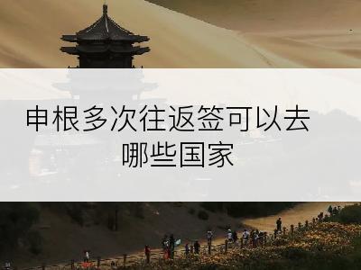 申根多次往返签可以去哪些国家