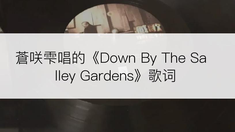 蒼咲雫唱的《Down By The Salley Gardens》歌词