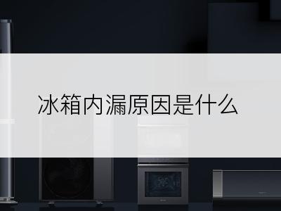 冰箱内漏原因是什么