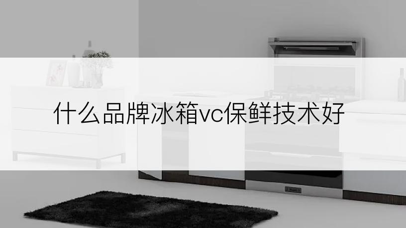 什么品牌冰箱vc保鲜技术好