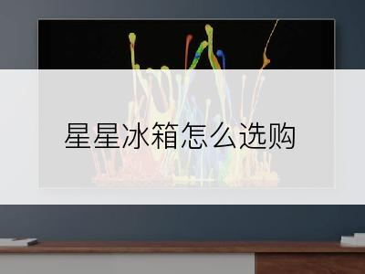 星星冰箱怎么选购