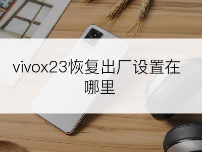 vivox23恢复出厂设置在哪里