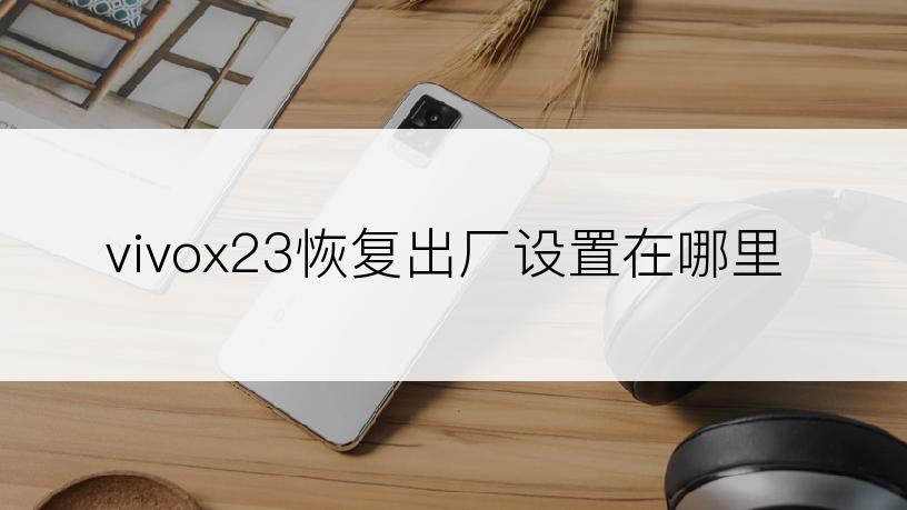 vivox23恢复出厂设置在哪里