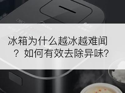 冰箱为什么越冰越难闻？如何有效去除异味？