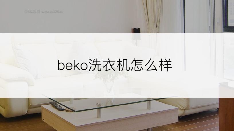 beko洗衣机怎么样