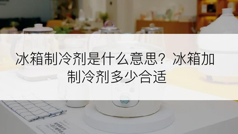 冰箱制冷剂是什么意思？冰箱加制冷剂多少合适