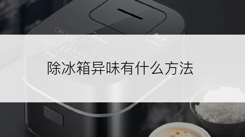 除冰箱异味有什么方法