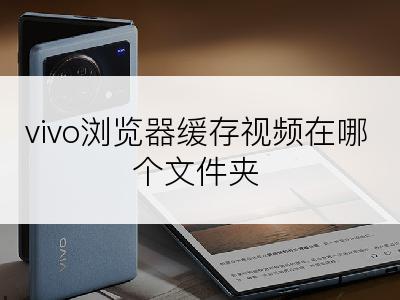 vivo浏览器缓存视频在哪个文件夹