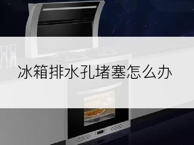 冰箱排水孔堵塞怎么办