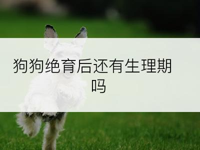 狗狗绝育后还有生理期吗