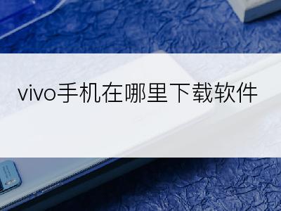 vivo手机在哪里下载软件