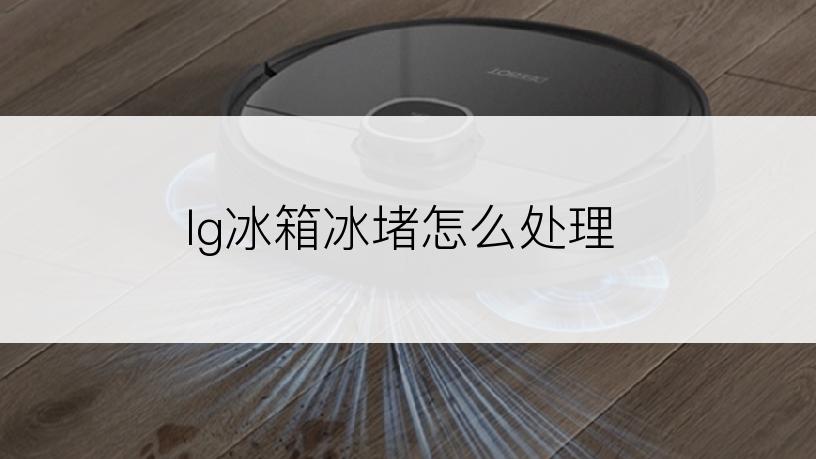 lg冰箱冰堵怎么处理