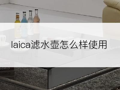 laica滤水壶怎么样使用