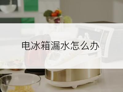 电冰箱漏水怎么办