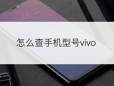 怎么查手机型号vivo