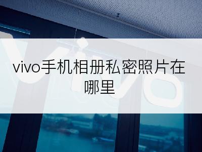 vivo手机相册私密照片在哪里