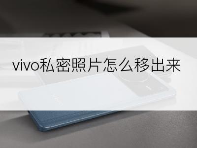 vivo私密照片怎么移出来