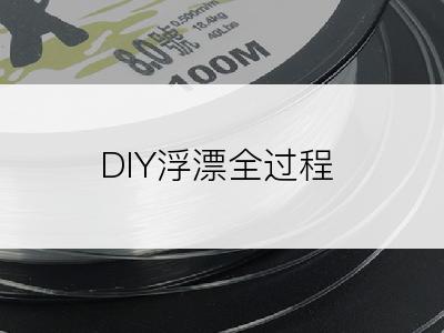 DIY浮漂全过程