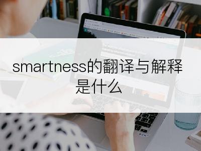 smartness的翻译与解释是什么