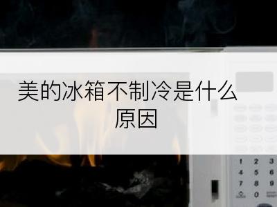 美的冰箱不制冷是什么原因