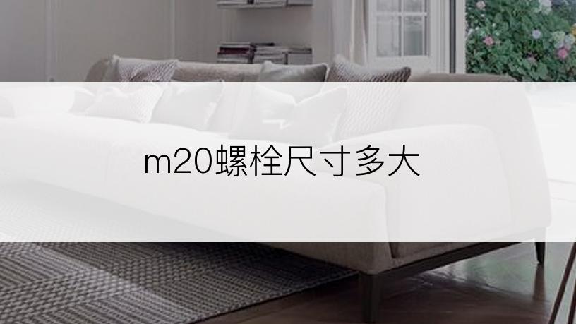 m20螺栓尺寸多大