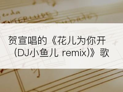 贺宣唱的《花儿为你开（DJ小鱼儿 remix)》歌词