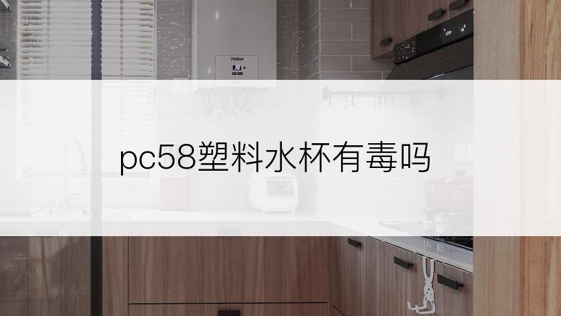 pc58塑料水杯有毒吗