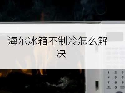 海尔冰箱不制冷怎么解决