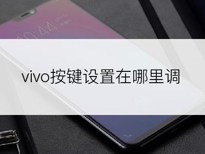 vivo按键设置在哪里调