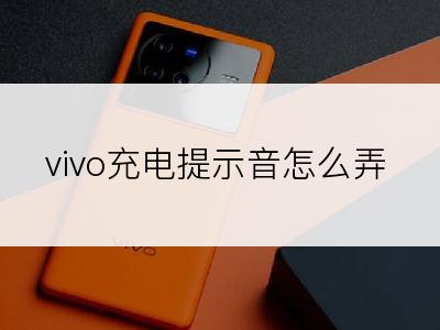 vivo充电提示音怎么弄