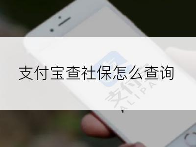 支付宝查社保怎么查询