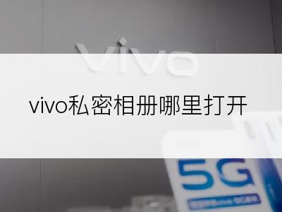 vivo私密相册哪里打开