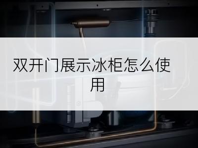 双开门展示冰柜怎么使用