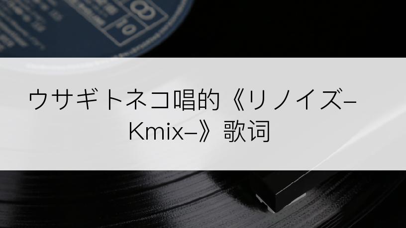 ウサギトネコ唱的《リノイズ-Kmix-》歌词