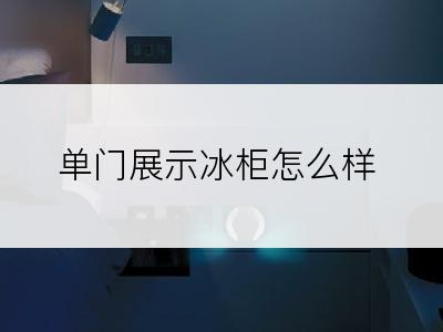 单门展示冰柜怎么样