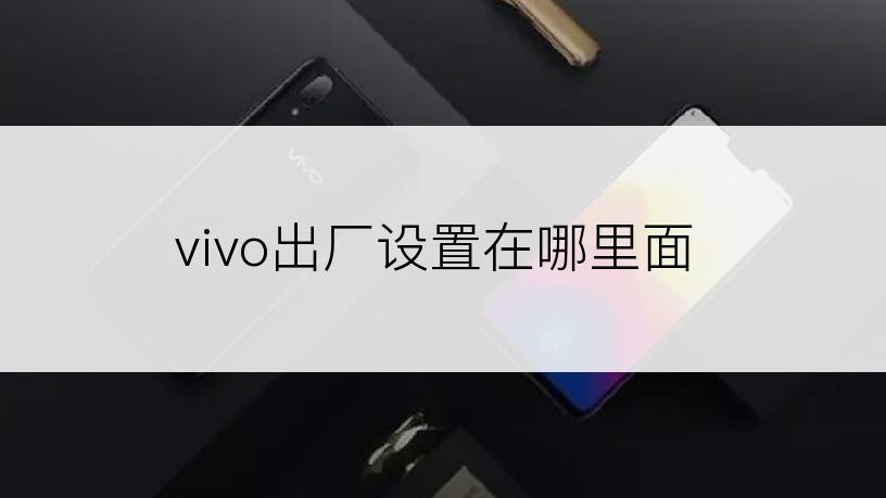 vivo出厂设置在哪里面