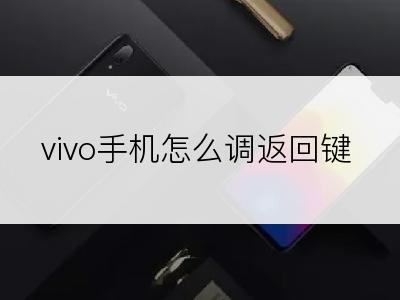 vivo手机怎么调返回键