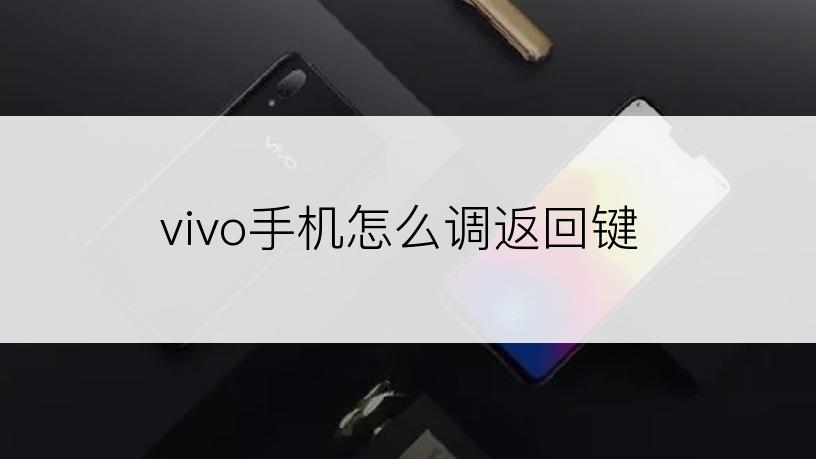 vivo手机怎么调返回键