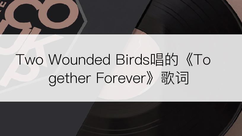 Two Wounded Birds唱的《Together Forever》歌词