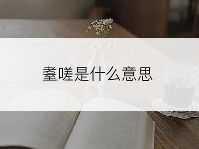 耋嗟是什么意思