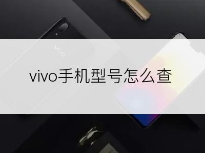 vivo手机型号怎么查