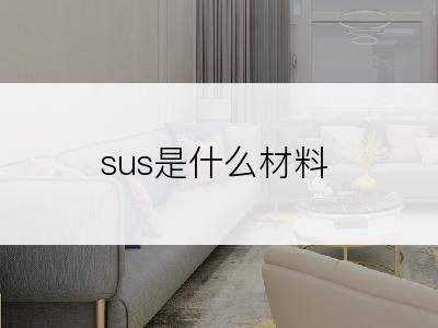 sus是什么材料